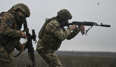 Russian soldiers on frontlines