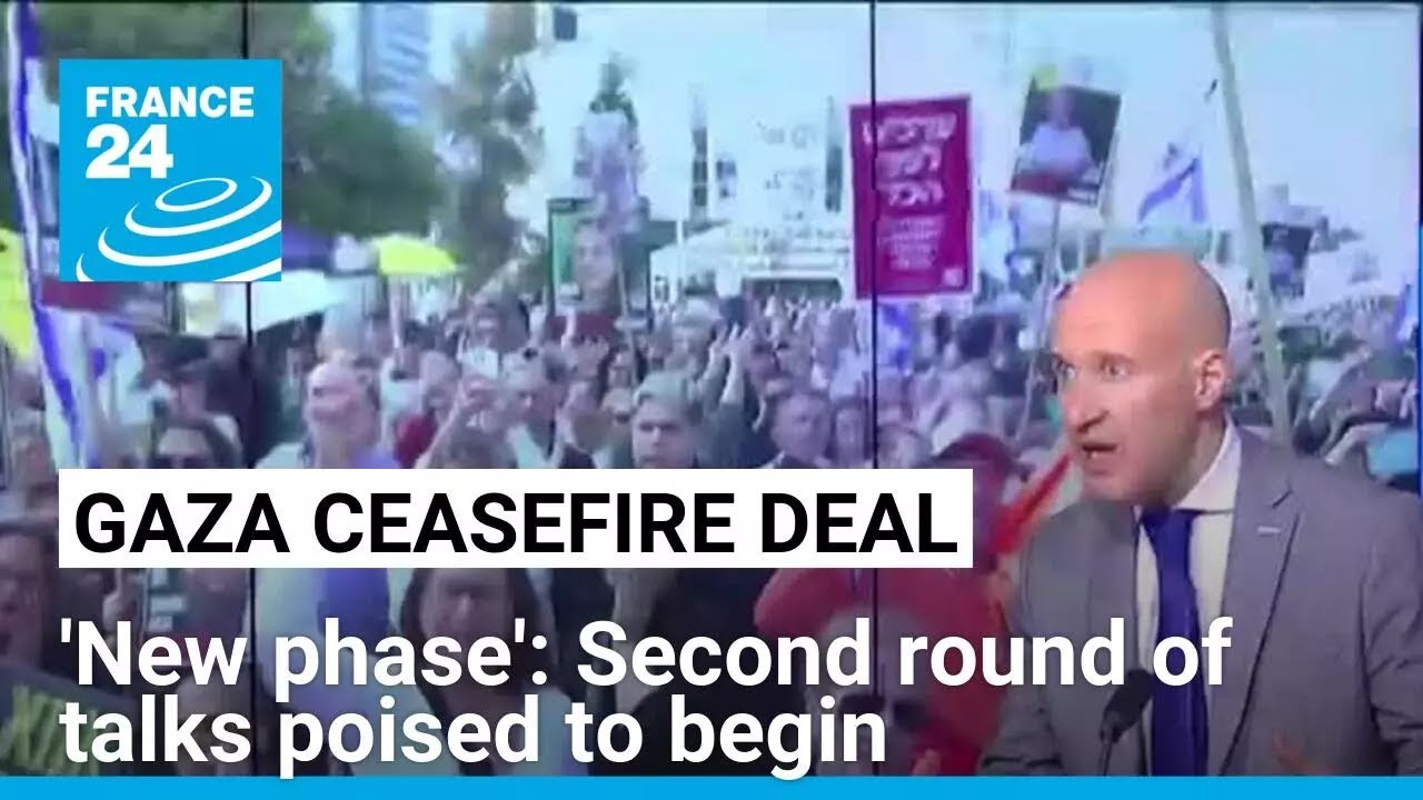Gaza ceasefire enters 'new phase' with second round of talks poised to begin • FRANCE 24 English