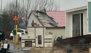 Extensive damage: Rocks and loose objects scattered everywhere