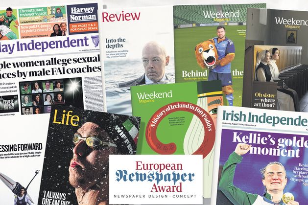 Mediahuis Ireland wins nine Awards of Excellence in the European Newspaper Awards