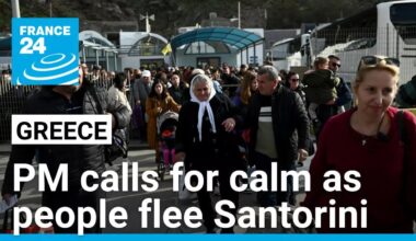 Greek PM calls for calm as hundreds of 'very intense' tremors hit Santorini • FRANCE 24 English