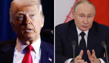 Donald Trump and Vladimir Putin