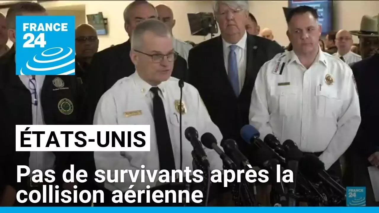 États-Unis : pas de survivants après la collision aérienne au-dessus de Washington • FRANCE 24