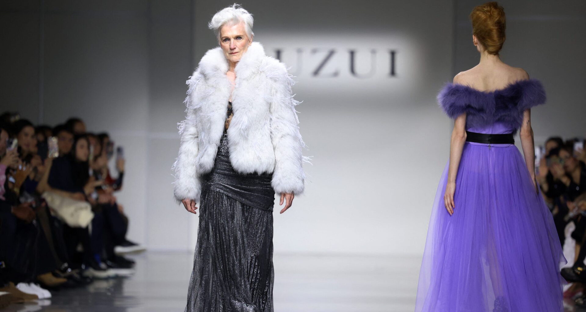 Elon Musk's mom models at NYFW amid Trump White House drama