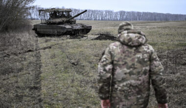 Russian soldier and tank
