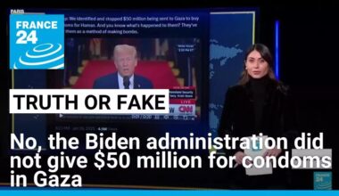 Did the Biden administration really give $50 million for condoms in Gaza? No • FRANCE 24 English