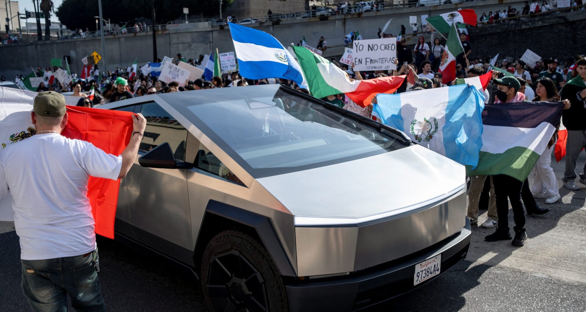 Tesla Cybertrucks inspire backlash amid Elon Musk's political work