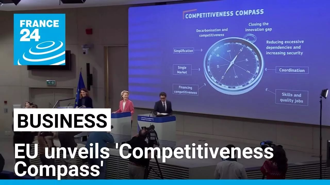 EU unveils 'Competitiveness Compass' to cut red tape and spur investment • FRANCE 24 English