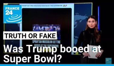 Was President Trump booed or cheered at Super Bowl Sunday? • FRANCE 24 English