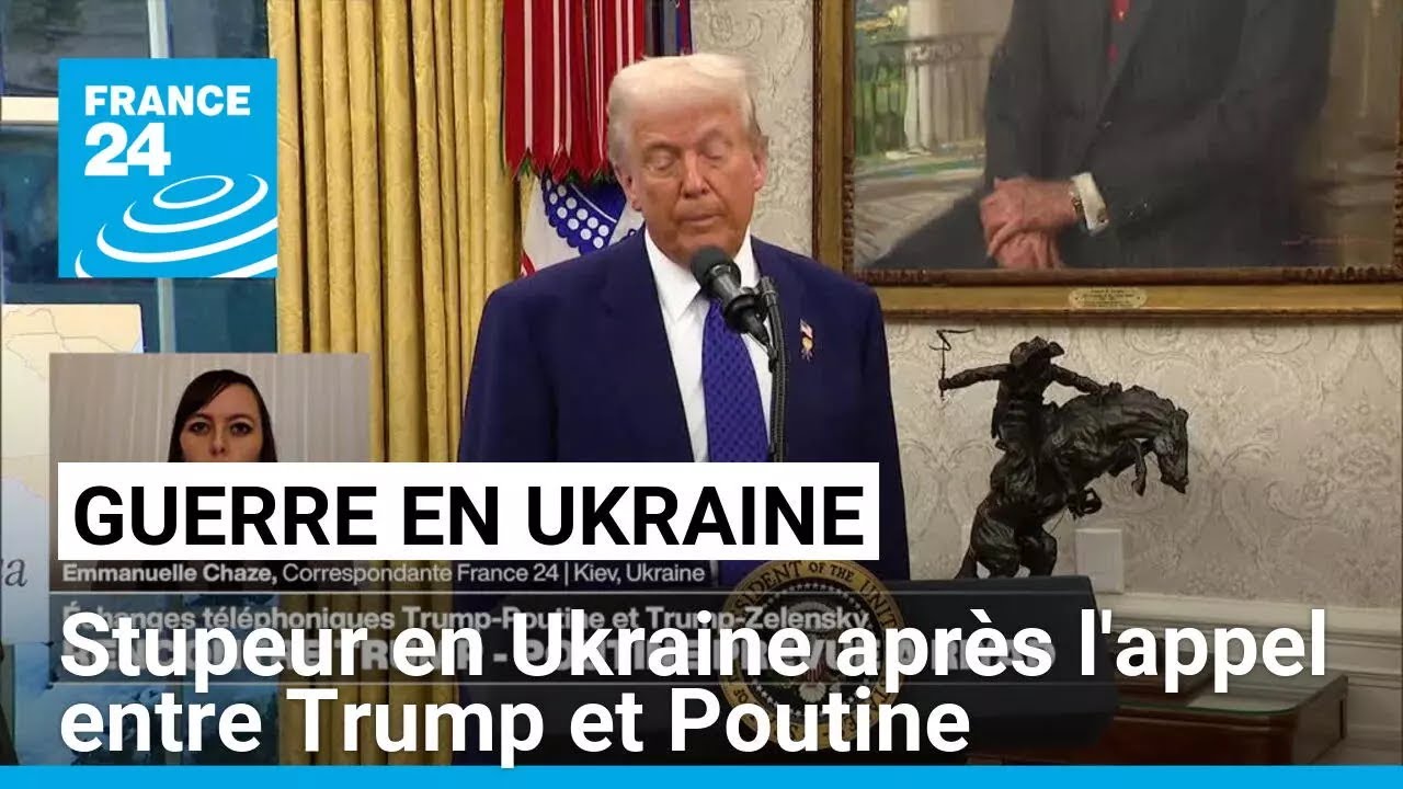 Stupeur en Ukraine après l'appel entre Trump et Poutine • FRANCE 24