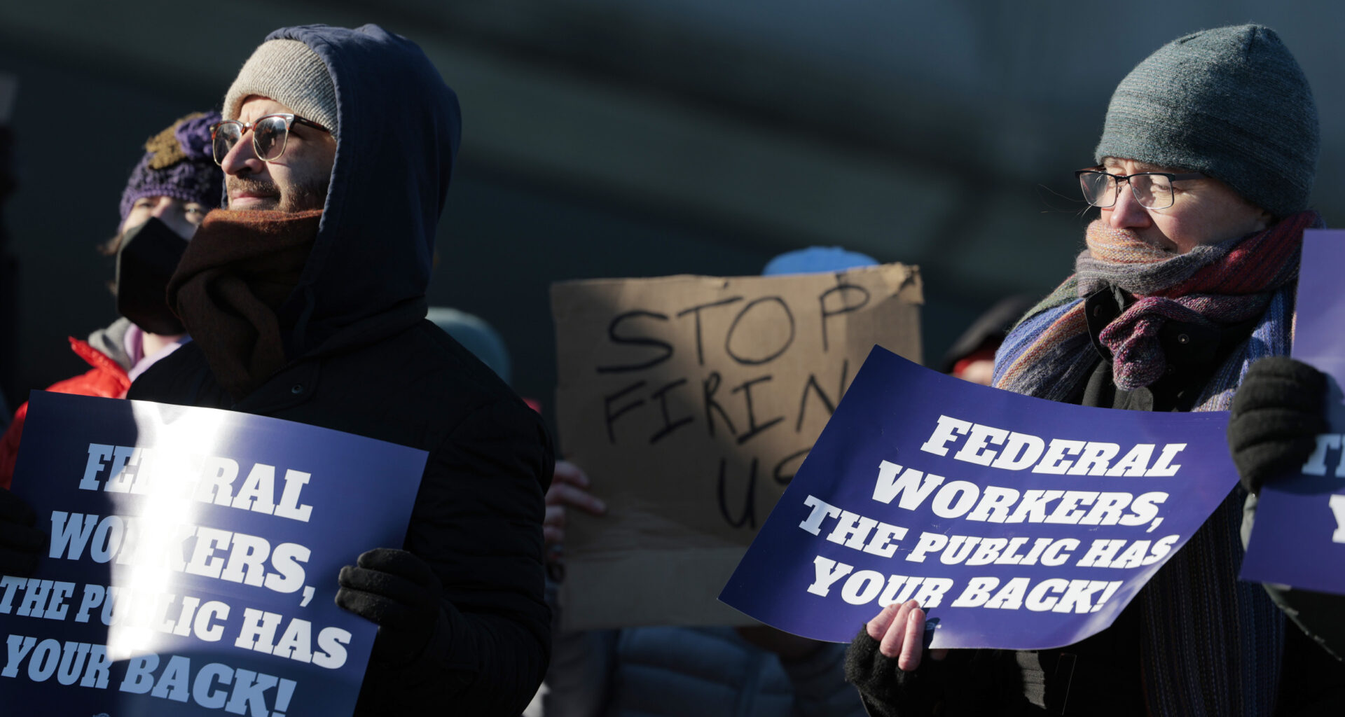 Federal Workers Protest Washington