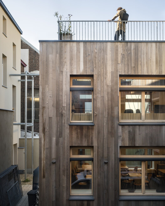 Greenpeace Belgium HQ / archipelago - Interior Photography, Wood