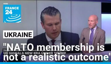 "Ukraine NATO membership is not a ‘realistic’ outcome", says US Defense Secretary • FRANCE 24