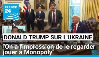 Propos de Trump sur l'Ukraine : "On a l'impression de le regarder jouer à Monopoly" • FRANCE 24
