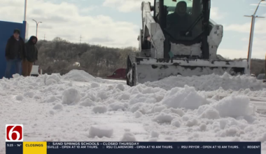 Snowstorm challenges Tulsa construction business, but plowing keeps workers busy