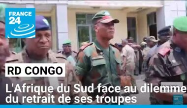 Conflit en RD Congo : l’Afrique du Sud face au dilemme du retrait de ses troupes • FRANCE 24