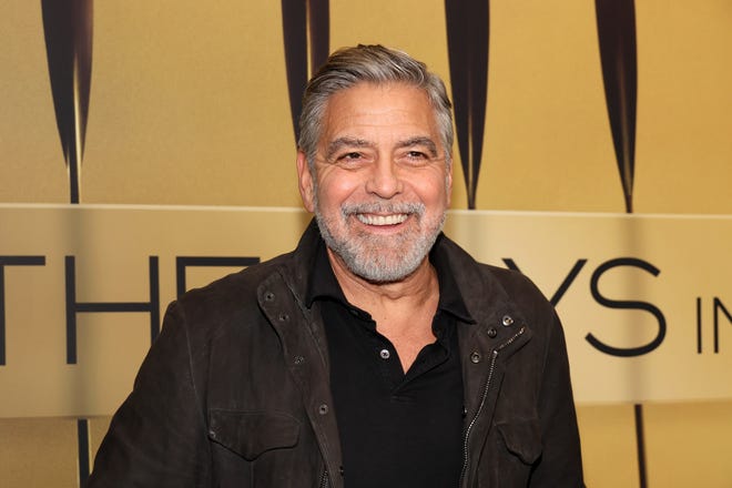 George Clooney attends a screening of "The Boys In The Boat" on Dec. 13, 2023, in New York City.