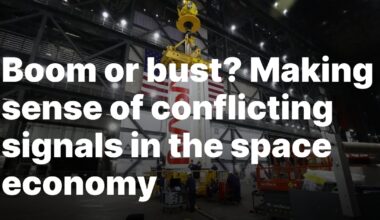 Boom or bust? Making sense of conflicting signals in the space economy