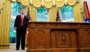 Trump removes Resolute Desk from Oval Office for refinishing