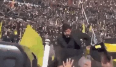 Hezbollah Leader Hassan Nasrallah: Watch: Israeli jets that killed Hezbollah's Hassan Nasrallah fly over stadium holding his funeral