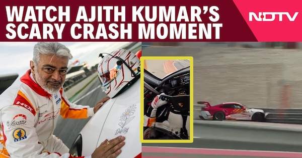 Ajith Kumar Survives Another Scary Racing Crash in Valencia, Spain