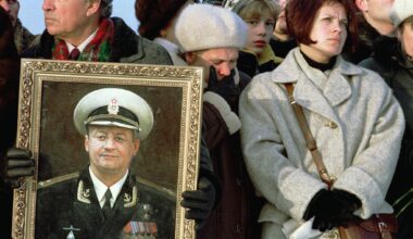 The widow of Lt Dmitry Kolesnikov, Olga,