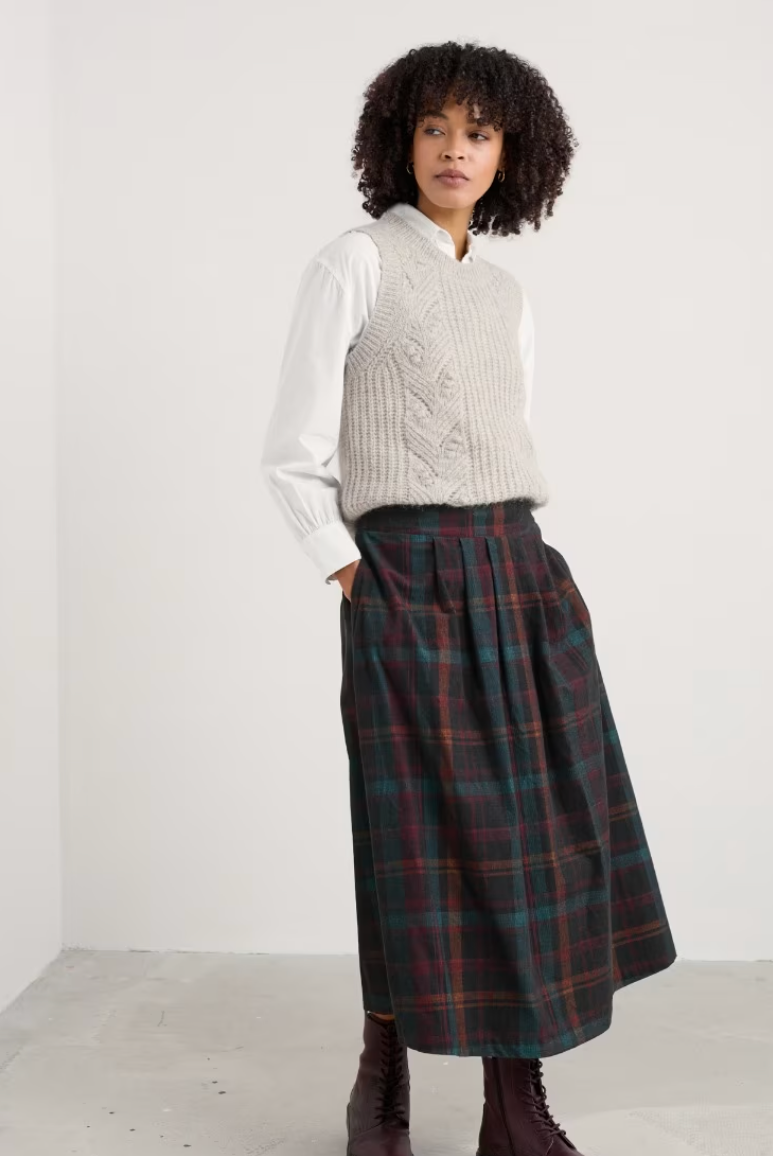 Day Dream Cord Midi Skirt, £39.95