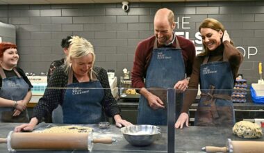 Prince William and Kate Middleton Wear Matching Aprons to Make Welsh Cakes, Joke They’ll Sell at ‘Half Price’