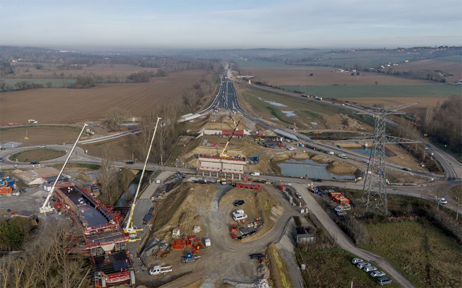 photo du chantier de l'A69