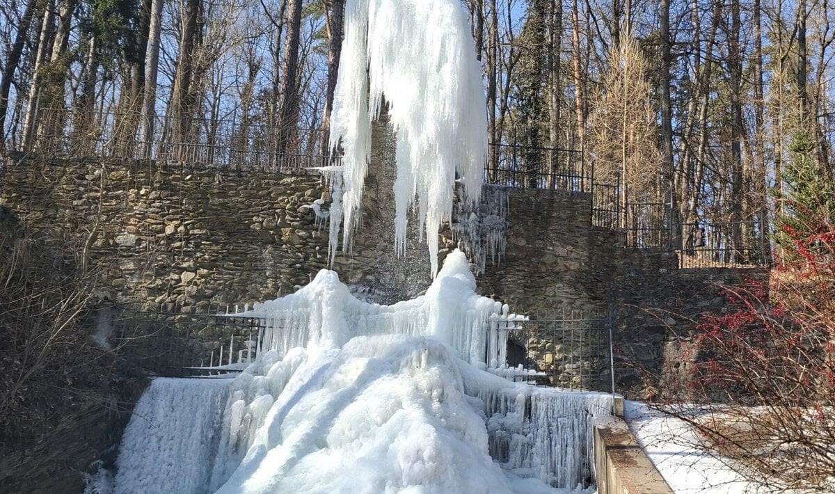 Icefall in Betliar park