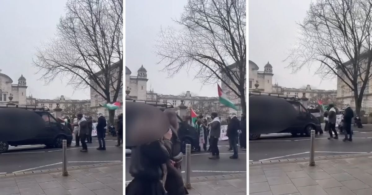 Van drives into pro-Palestine protestors outside Cardiff University