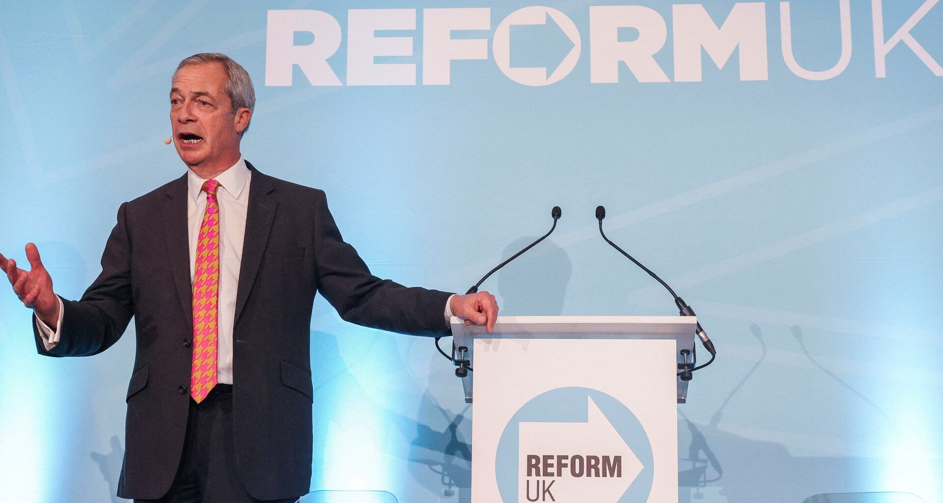 Nigel Farage’s right-wing Reform Party leads in UK poll for first time | Elections News