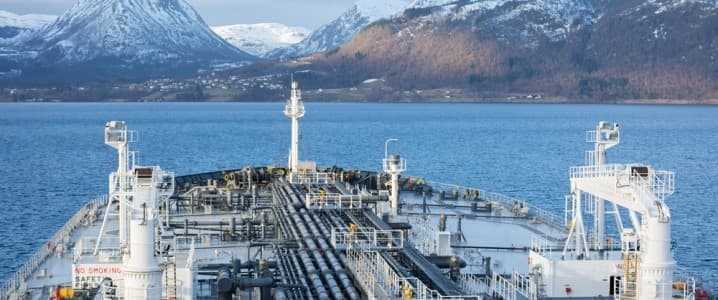 Oil tanker in Norway