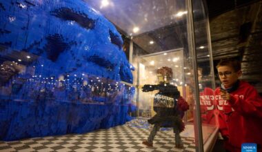 LEGO Blocks Exhibition held in Warsaw, Poland-Xinhua