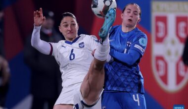 UEFA Women's Nations League football match: Serbia vs. Finland-Xinhua