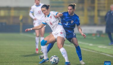 UEFA Women's Nations League: Croatia vs. Czech Republic-Xinhua