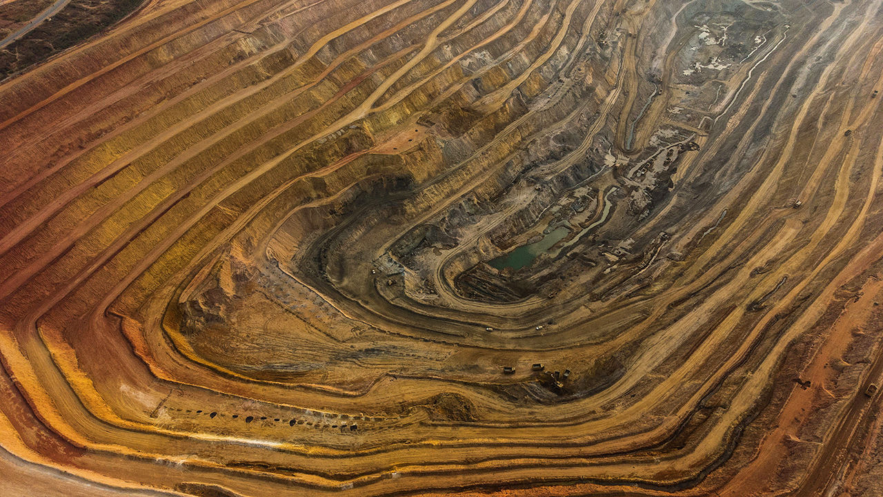 Views of a copper mine