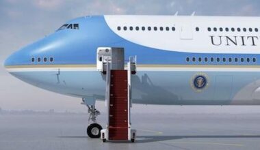 Trump tours updated Boeing plane to highlight delay in delivery of new Air Force One