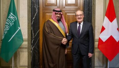 Saudi economy minister meets with officials in Switzerland