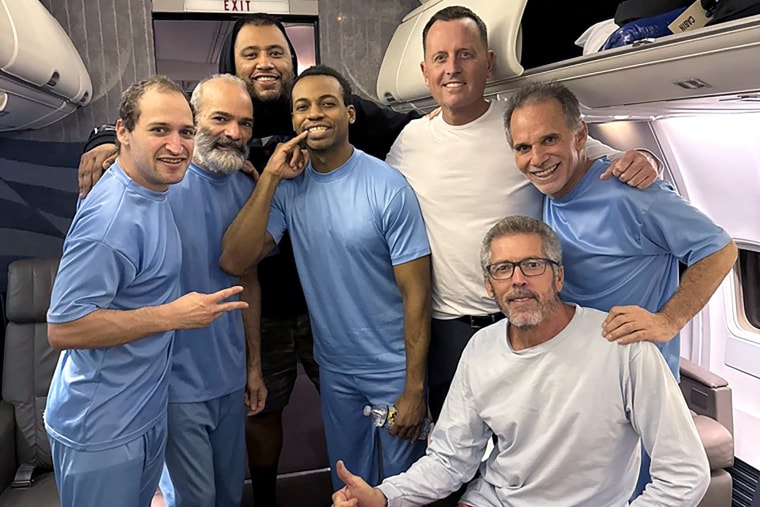 Image: prisoner release diplomacy richard grenell venezuela six Americans released from detention by Caracas