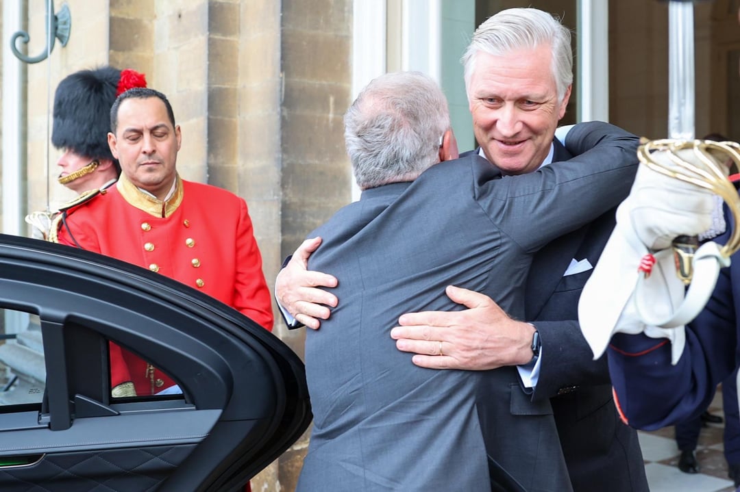 King Abdullah II and Crown Prince Hussein Visited King Philippe in Belgium