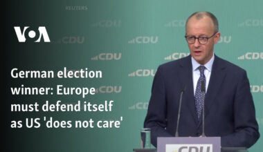 Europe must defend itself as US 'does not care'