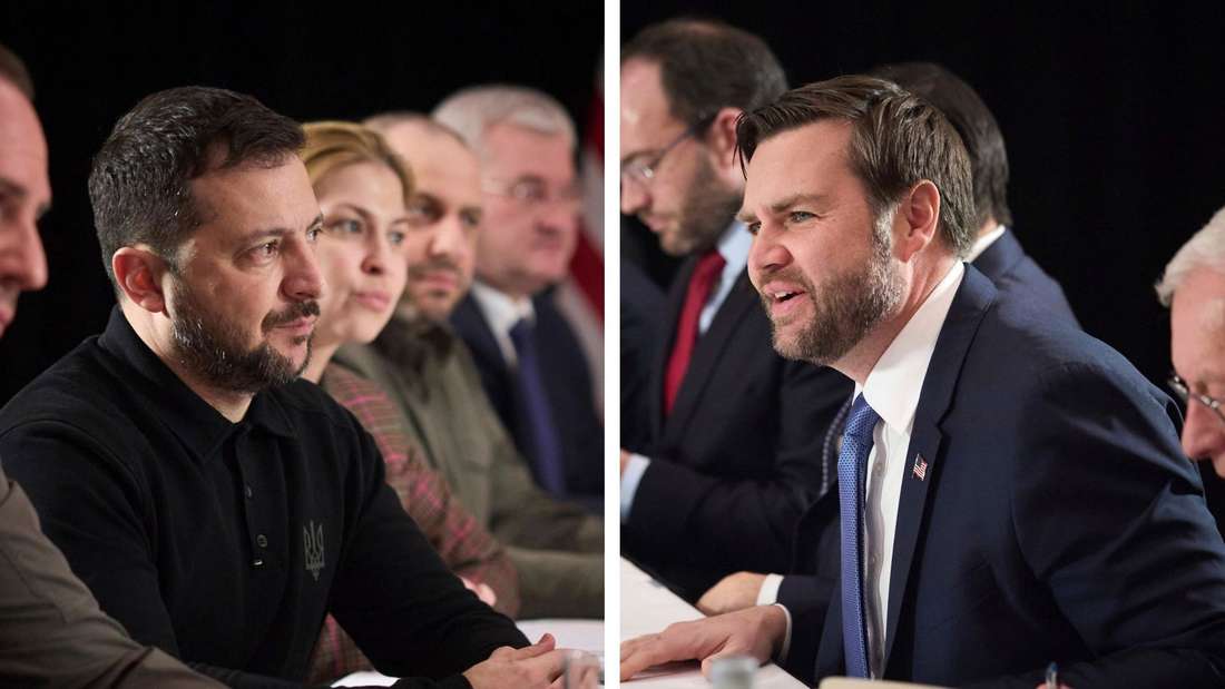 Belastetes Verhältnis mit Selenskyi: US-Vizepräsident Vance ist der Ansicht, dass Wahlen in der Ukraine nun Teil der US-Politik sind.