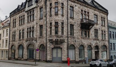 Aalesund, Norway. Corner of Prestgata and Kirkegata.