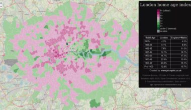 London Housing Unit Age Index Map [OC]