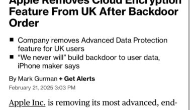 Apple Removing Encryption in UK !?