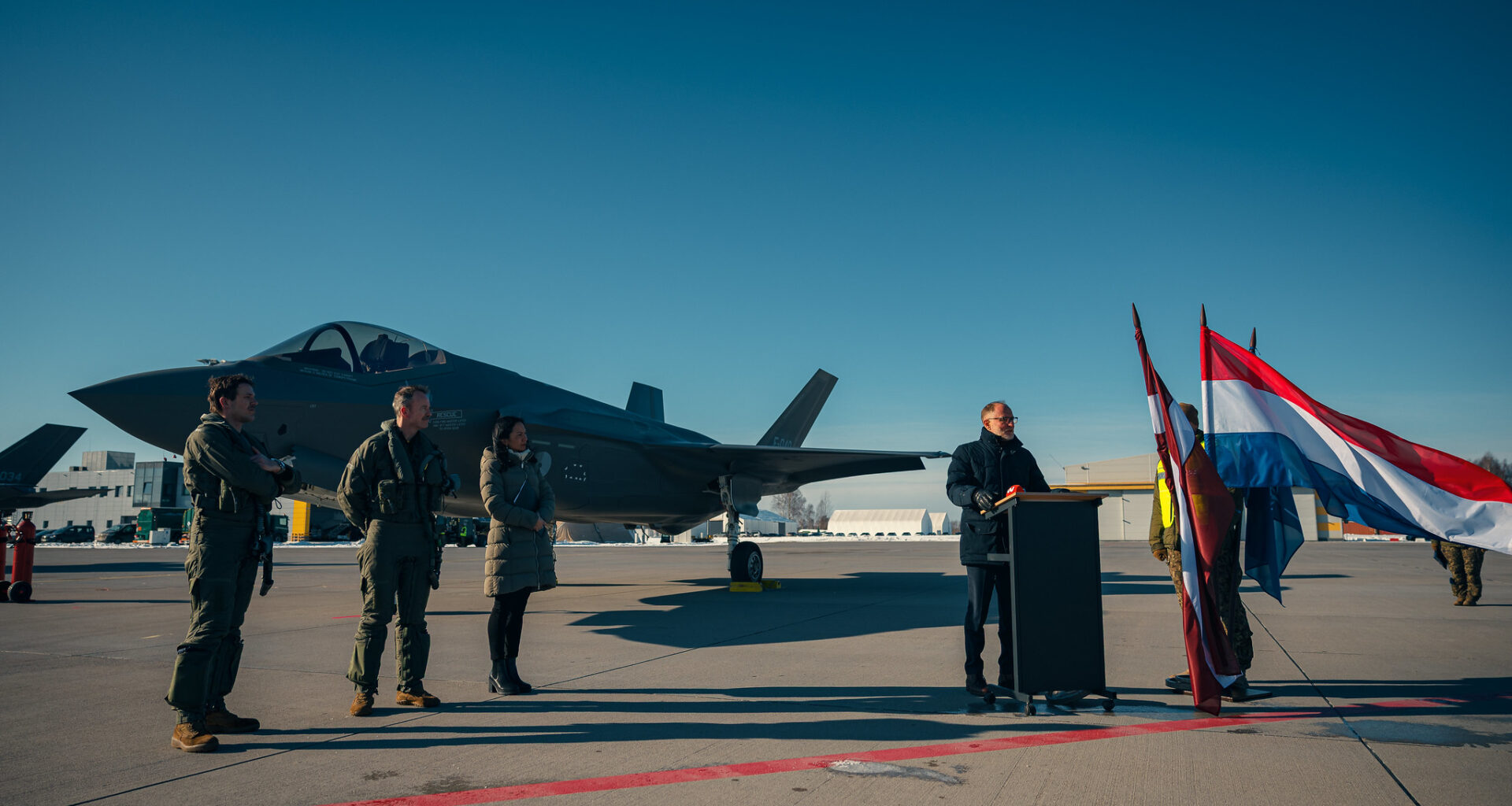 Latvia Hosts Dutch F-35 Fighter Jets at Military Air Base