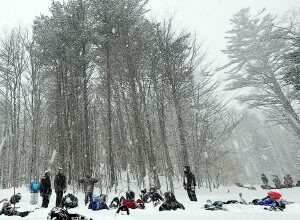 Valley News - During a snowy weekend, high schoolers learn about snow – and reflect on climate change