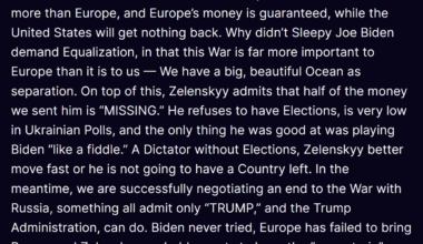 That the orange pig ended up calling Zelenskyy a dictator was not in my bets