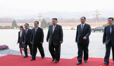 North Korea's Kim visits father's tomb